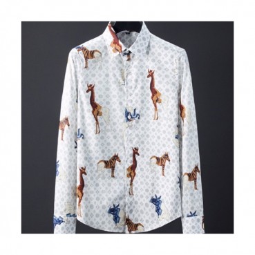 Louisvuitton 2019 Mens Logo Slim Fit Cotton shirt - 루이비통  남성 로고 슬림핏 코튼 셔츠 LOUST0039.Size(M 