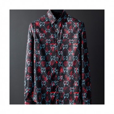 Gucci 2019 Mens Logo Slim Fit Cotton shirt - 구찌 남성 로고 슬림핏 코튼 셔츠 GUCST0081.Size(M