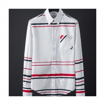 Thom Browne 2019 Mens Slim Fit Cotton Tshirt - 톰브라운 남성 슬림핏 코튼 셔츠 THOST0102.Size(0