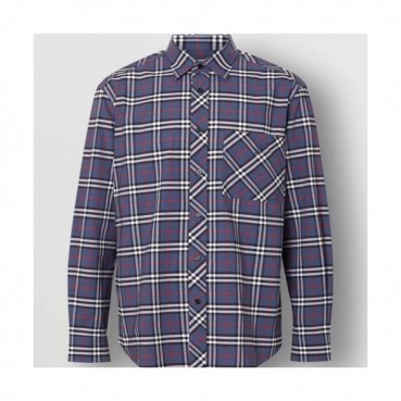 Burberry 2019 Mens Logo Slim Fit  Tshirt - 버버리 남성 로고 슬림핏 셔츠 BURST0225.Size(S