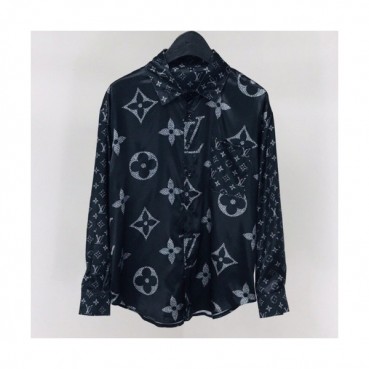 Louis vuitton 2019 Mens Initial Logo Silk Tshirt - 루이비통 남성 이니셜 로고 실크 셔츠 Lou01104x.Size(m 