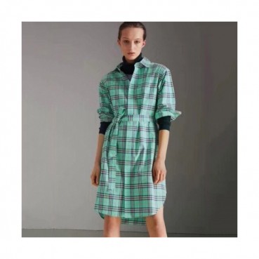 Burberry 2019 Ladies Classic Modern Check Shirt - 버버리 여성 클래식 모던 체크 셔츠 Bur0714x.Size(s 