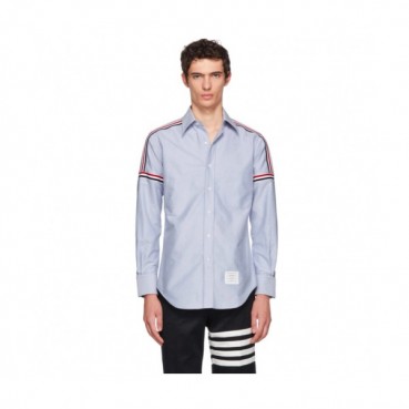 [클래식]Thom Browne 2019 Mens Slim Fit Strap Cotton Tshirt - 톰브라운 남성 슬림핏 스트랩 코튼 셔츠 Tho0053x.Size(s