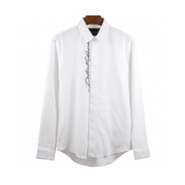 Dolce&Gabbana 2019 Mens Logo Slim Fit Cotton Tshirt - 돌체앤가바나 남성 로고 슬림핏 코튼 셔츠 Dol0188x.Size(m