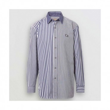 Burberry 2019 Mens Embroidery Logo Classic Check Cotton Tshirt - 버버리 남성 자수 로고 클래식 코튼 체크 셔츠 Bur0618x.Size(xs 