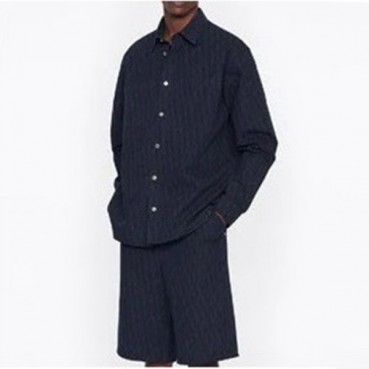 디올 남성 클래식 네이비 셔츠 - Dior Mens Navy Tshirts 