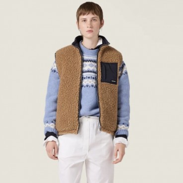 미우미우 남/녀 플란넬 베스트 - Miumiu Unisex Zip