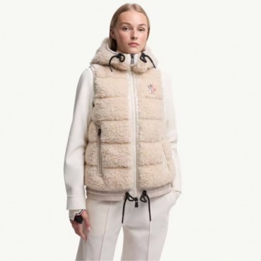 몽클레어 여성 그레노블 테디 집업 베스트 - Moncler Womens Grenoble Padding Vest 