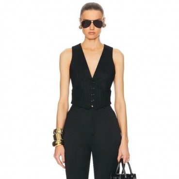 입생로랑 여성 브이넥 베스트 - Saint Laurent Womens V