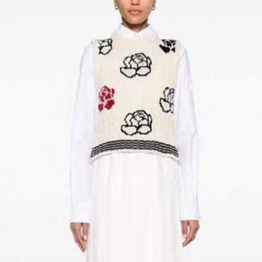 톰브라운 여성 라운드 베스트 - Thom Browne Womens Best 