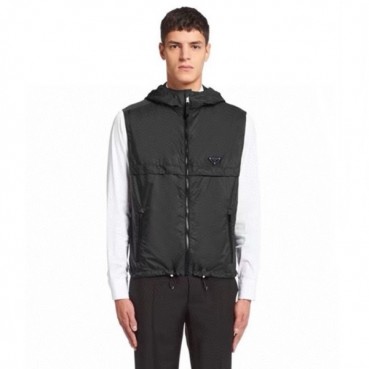 프라다 남성 후드 베스트 - Prada Mens Hood Vest 