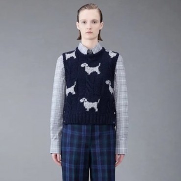 톰브라운 여성 라운드 베스트 - Thom Browne Womens Best 