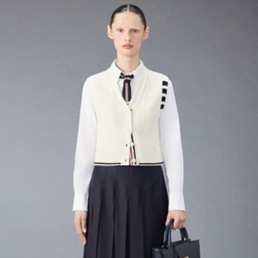 톰브라운 여성 브이넥 베스트 - Thom Browne Womens Best 