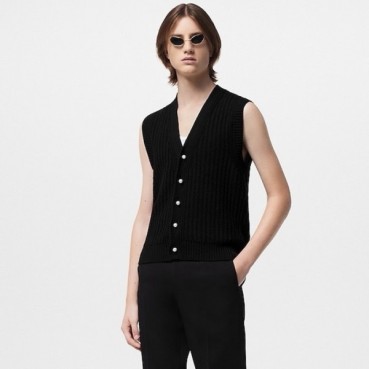 루이비통 남성 블랙 베스트 - Louis vuitton Mens Black Vest 