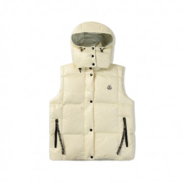 몽클레어 여성 화이트 덕다운 베스트 - Moncler Womens White Best 