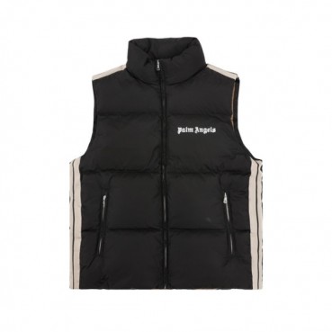 팜 엔젤스 남성 다운 베스트 - Palm Angels Mens Black Down Vest 