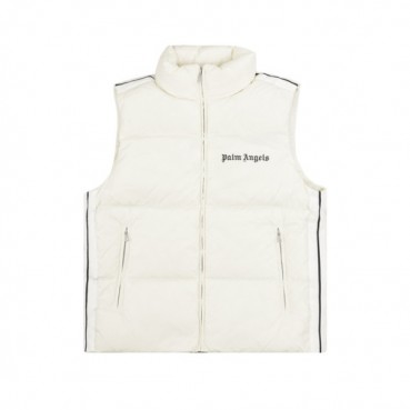 팜 엔젤스 남성 다운 베스트 - Palm Angels Mens White Down Vest 