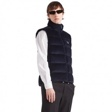프라다 남성 네이비 다운 베스트 - Prada Mens Navy Down Vest 