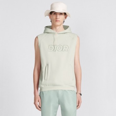 디올 남성 그레이 후드 베스트 - Dior Mens Gray Vest 