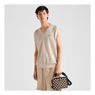 프라다 남성 베이지 베스트 - Prada Mens Beige Vest 
