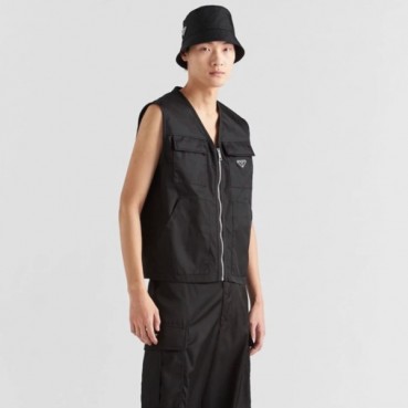 프라다 남성 블랙 베스트 - Prada Mens Black Vest 