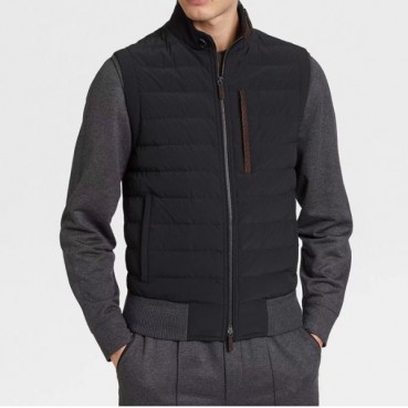 제냐 남성 블랙 구스다운 베스트 - Ermenegildo Zegna Mens Black Vest 
