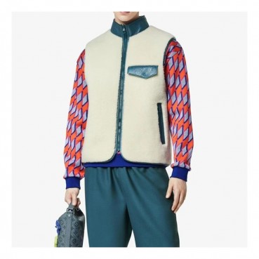 구찌 남성 화이트 가죽 베스트 - Gucci Mens White Vest 