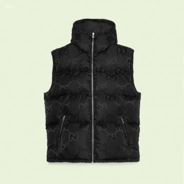 구찌 남/녀 블랙 구스다운 베스트 - Gucci Unisex Black Vest 