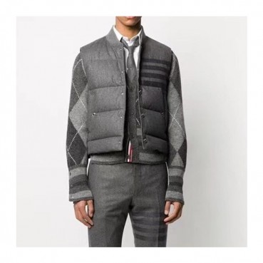 톰브라운 남성 그레이 다운 베스트 - Thom Browne Mens Gray Vest 