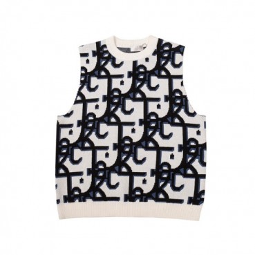 디올 남/녀 오블리크 네이비 베스트 - Unisex Navy Vest 