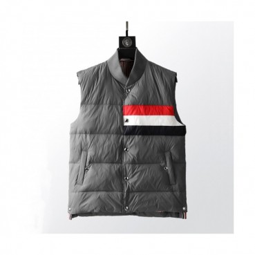 Thom Browne  Mens Patch Logo Down Pedding Vest Gray - 톰브라운 2021 남성 패치 로고 다운 패딩 조끼 Thom01521x Size(1 