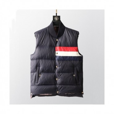 Thom Browne Mens Patch Logo Down Pedding Vest Navy - 톰브라운 2021 남성 패치 로고 다운 패딩 조끼 Thom01520x Size(1 