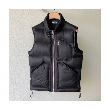 Tom Ford Mens Leather Vest - 톰포드 남성 다운 베스트 