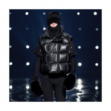 Givenchy Mens Casual Goose-down Leather Vest 