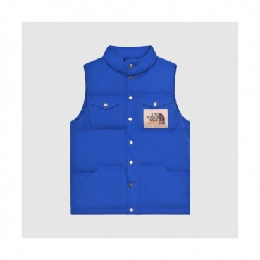 Gucci Mens Patch Logo Modern Duck Down Padding Vest Blue - 구찌 2021 남성 패치 로고 모던 덕다운 패딩조끼 Guc04464x Size(xs 