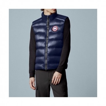 Canada Goose Mens Logo Duck Down Padding Vest Blue - 캐나다구스 2021 남성 로고 덕다운 패딩조끼 Can0363x Size(s 