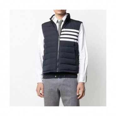 Thom Browne Mens Patch Logo Down Pedding Vest Navy - 톰브라운 2021 남성 패치 로고 다운 패딩 조끼 Thom01462x Size(1 