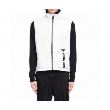 Prada Mens Casual Logo Vest White - 프라다 2021 남성 캐쥬얼 로고 조끼 Pra02421x Size(m 