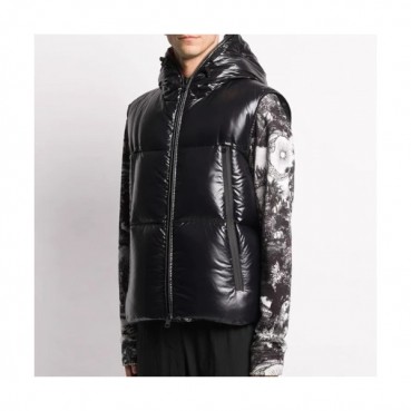 Moncler  Mens Patch Logo Modern Duck Down Padding Vest Black - 몽클레어 2021 남성 패치 로고 모던 덕다운 패딩 베스트 Moc02259x Size(1 