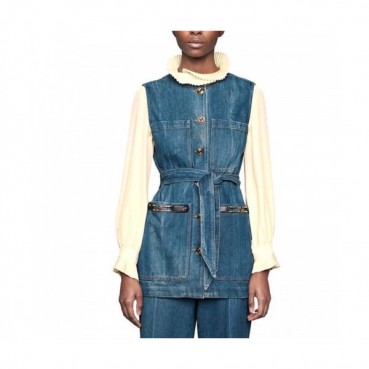 [구찌]Gucci 2020 Womens Casual Denim Vest - 구찌 2020 여성 캐쥬얼 데님 조끼 Guc02849x.Size(s 