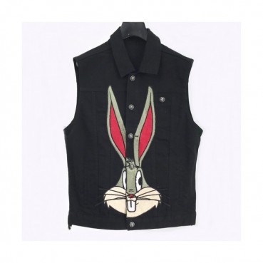 [구찌]Gucci 2020 Mens Patch Logo Modern Denim Vest - 구찌 2019 남성 패치 로고 모던 데님 조끼 Guc02175x.Size(m 