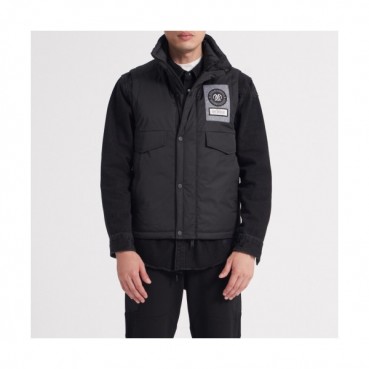 Shellac Mens Patch Logo Modern Duck Down Vest - 셸락 2020 남성 패치 로고 모던 덕다운 패딩 조끼 She08x