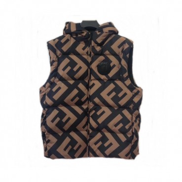 Fendi 2019 Mens Logo Goose Down Padding Vest - 펜디 2019 남성 로고 구스다운 패딩 조끼 Fen0442x.Size(m 
