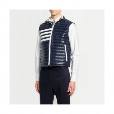 Thom Browne 2019 Mens Patch Logo Down Pedding Vest - 톰브라운 2019 남성 패치 로고 다운 패딩 조끼 Thom0430x.Size(s 