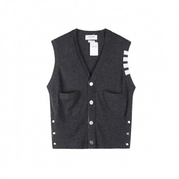 Thom Browne Mens V-neck Vest  