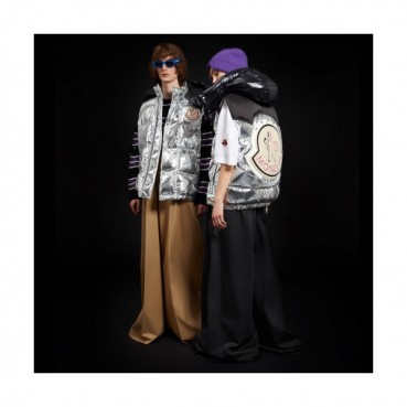 [매장판]Moncler x Pam angels 2019 Mm/Wm Patch Logo Down Pedding Vest - 몽클레어 x 팜엔젤스 2019 남자 패치 로고 다운 패딩 조끼 Moc0550x.Size(s 