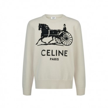 셀린느 남성 라운드 스웨터 - Celine Mens Round Sweater 