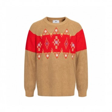 아미 남/녀 라운드 니트 - Ami Unisex Round Knitwear 