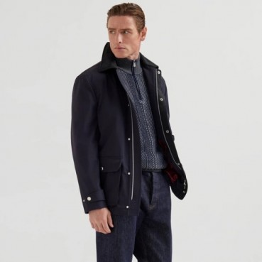 브루넬로쿠치넬리 남성 집업 니트 - Brunello Cucinelli Mens Zip