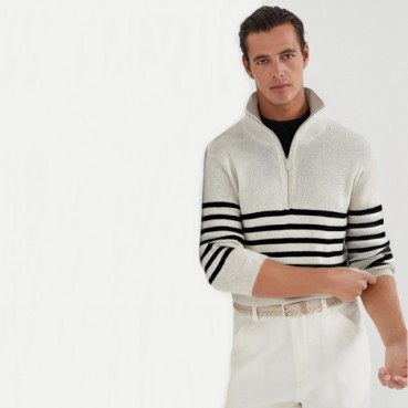 브루넬로쿠치넬리 남성 집업 니트 - Brunello Cucinelli Mens Zip